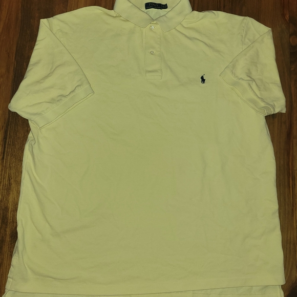 Polo by Ralph Lauren Men's Soft Yellow Polo Shirt - Picture 6 of 7